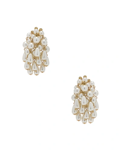 Lele Sadoughi Pearl Cluster Earrings