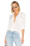 L Agence L'agence Ryan Blouse In White. In Ivory