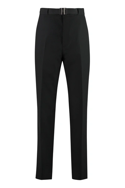 Givenchy Virgin Wool Trousers In Black