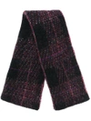 Boboutic Checked Scarf In Black