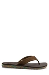 Quiksilver Carver Flip Flop In Brown