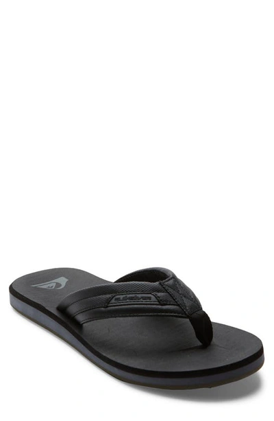 Quiksilver Carver Tropics Iii Flip Flop In Brown