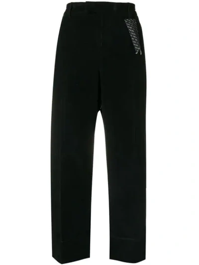 The Gigi Corduroy Cropped Trousers In Black