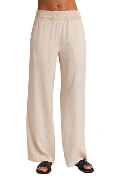 Bella Dahl Smock Waist Wide Leg Pants In Cliffside