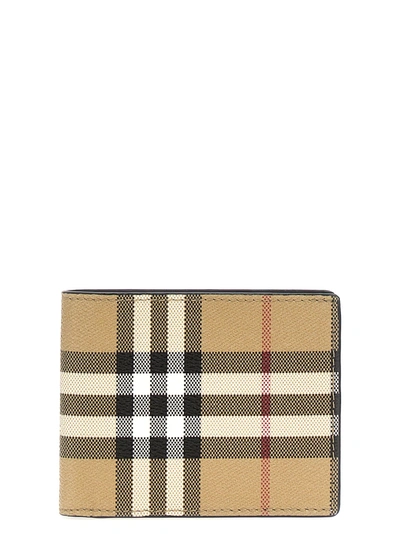 Burberry Check Wallet Wallets, Card Holders In Beige