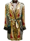Pierre-louis Mascia Embroidered Belted Coat - Neutrals