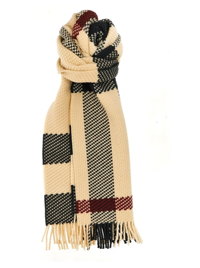 Burberry Check Scarf Scarves, Foulards In Neutral