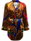 Pierre-louis Mascia Embroidered Belted Coat - Yellow