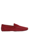 Tod's Loafers In Red