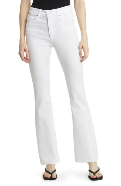 Ag Farrah High Waist Bootcut Jeans In Cloud White
