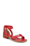 Franco Sarto Parker Sandal In Cherry Red Leather