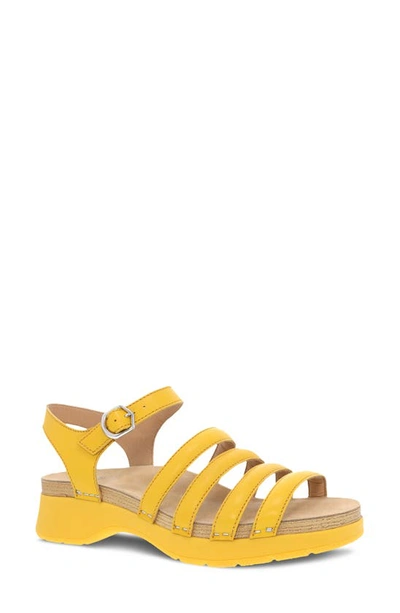 Dansko Roxie Sandal In Yellow