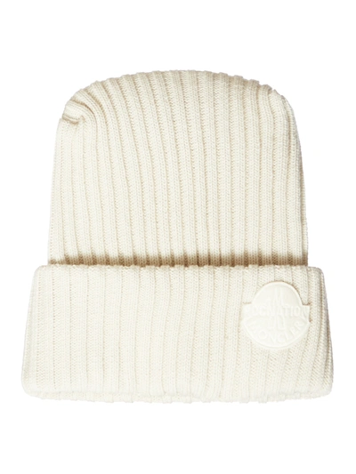 Moncler Genius Wool Hat In White