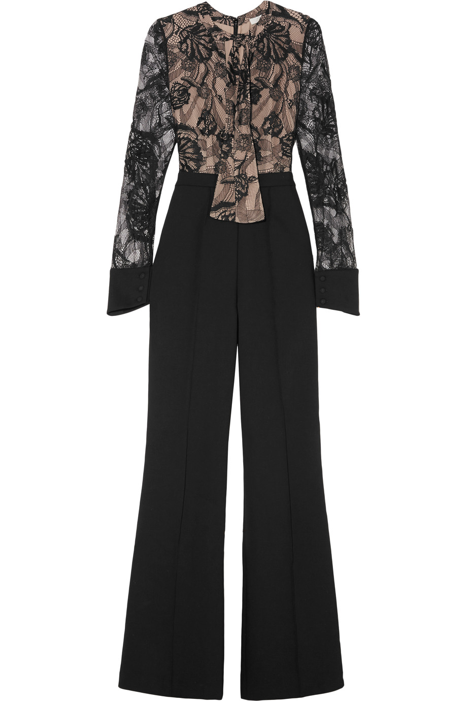 Alexis Tyna Lace And Cotton-blend Crepe Jumpsuit | ModeSens