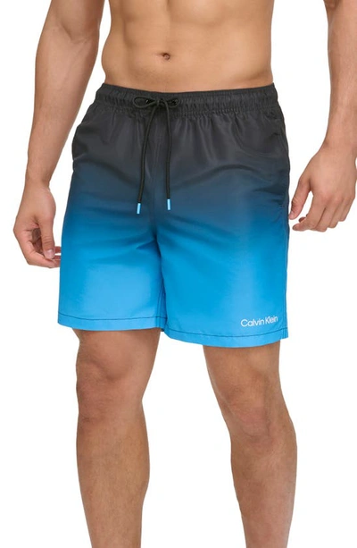 Calvin Klein Core Volley Swim Trunks In Black