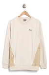 Puma Open Road Crewneck Pullover Sweatshirt In Alpine Snow