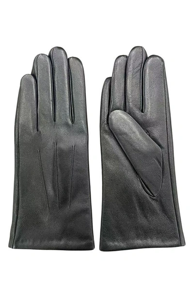 Marcus Adler Leather Gloves In Black