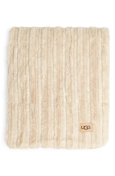Ugg Lorelai Throw Blanket In Sandstone