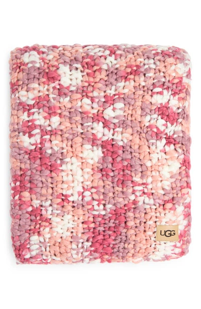 Ugg Sylvie Throw Blanket In Pink Opal Multi