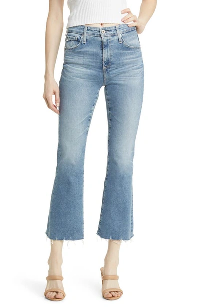 Ag Farrah High Waist Crop Bootcut Jeans In Impact