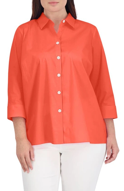 Foxcroft Kelly Button-up Shirt In Red