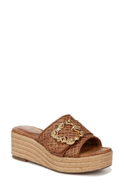 Sam Edelman Celia Platform Slide Sandal In Brown