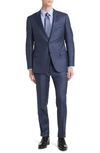 Emporio Armani G-line Virgin Wool Suit In Marine Blue