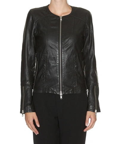 Bully Leather Jacket In Black