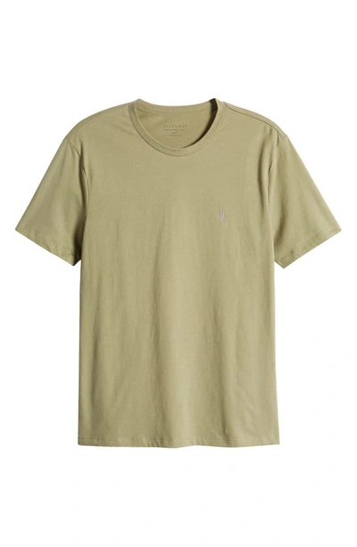 Allsaints Brace Tonic Slim Fit Cotton T-shirt In Green