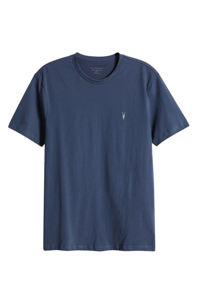 Allsaints Brace Tonic Slim Fit Cotton T-shirt In Blue