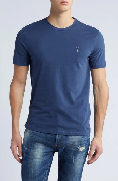 Allsaints Brace Tonic Slim Fit Cotton T-shirt In Lakehouse Blue