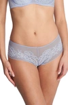 Natori Flora Boyshorts In Blue Mist/ Ivory