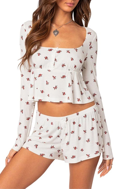 Edikted Meliora Rib Crop Top In White