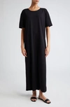 Loulou Studio Arue Pima Cotton T-shirt Dress In Black