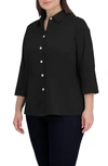 Foxcroft Kelly Button-up Shirt In Black