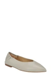 Calvin Klein Saylory Pointed Toe Flat In Light Grey