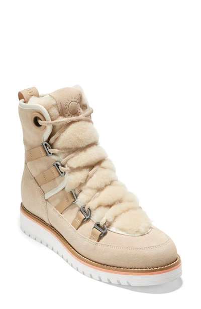 Cole Haan Zerogrand Luxe Water Resistant Hiker Boot In Wr Ch Oat/ Birch/ Ivory