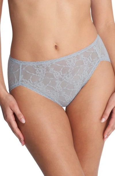 Natori Bliss Allure Lace French Cut Panties In Blue Mist