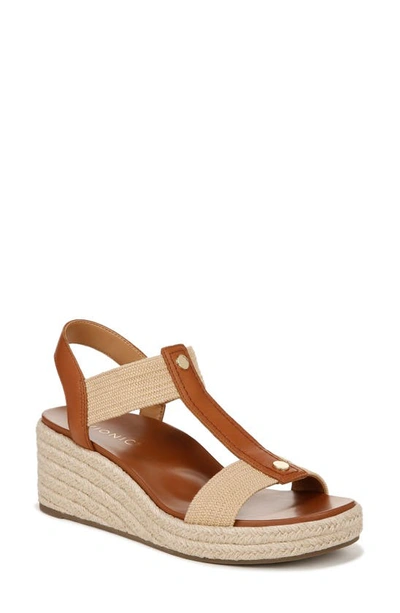 Vionic Calera Espadrille Wedge Sandal In Camel