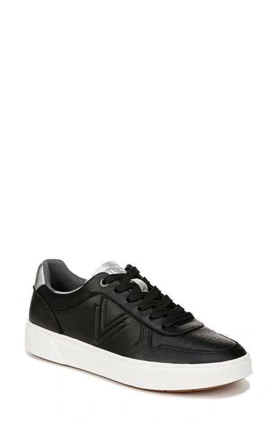 Vionic Kimmie Court Trainer In Black/ Silver