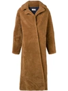 Yves Salomon Meteo Single Breasted Coat - Brown