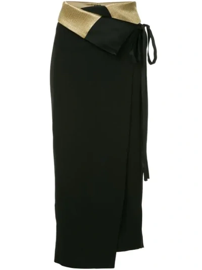 Ann Demeulemeester Wrap-style Skirt - Black