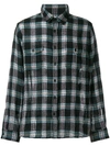 Saint Laurent Plaid Print Shirt In 1181