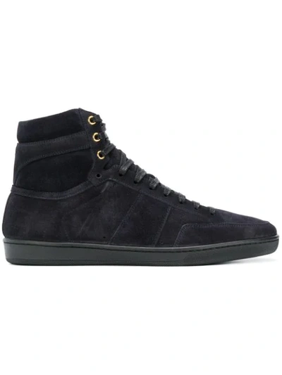 Saint Laurent 'signature Court Classic Sl/10h' High-top-sneakers In Black