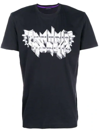 Frankie Morello Branded T-shirt - Black