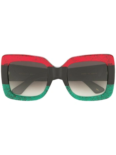 Gucci Eyewear Square Frame Sunglasses - Black