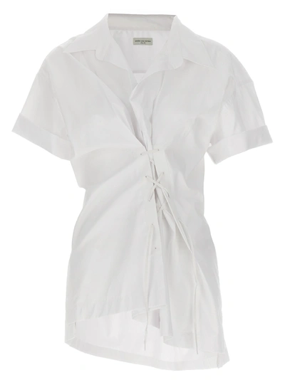 Dries Van Noten Click Shirt, Blouse In White