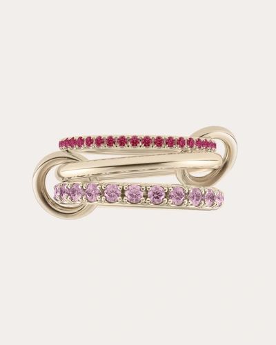 Spinelli Kilcollin Women's Norah 18k Gold Pink Sapphire Linked Rings
