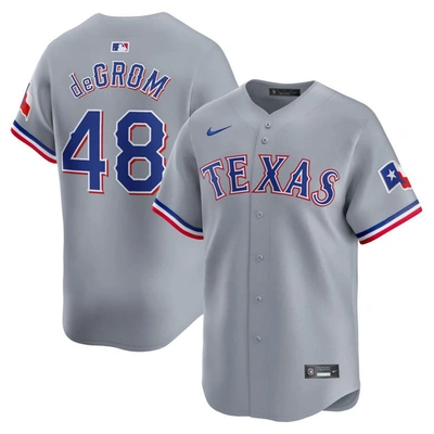 Nike Jacob Degrom Gray Texas Rangers Away Limited Player Jersey