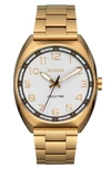 Nixon Mullet Bracelet Watch, 38mm In Light Gold / White